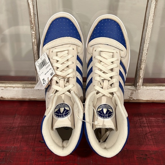 Mens Size 11 - Adidas Originals Top Ten RB Hi Cream Blue White Sneakers FZ6022 - Picture 2 of 6